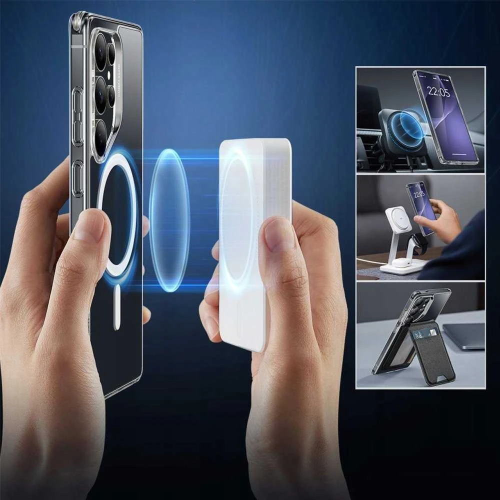 Dėklas ESR Classic Hybrid HaloLock Magsafe do Galaxy S25 Ultra permatomos