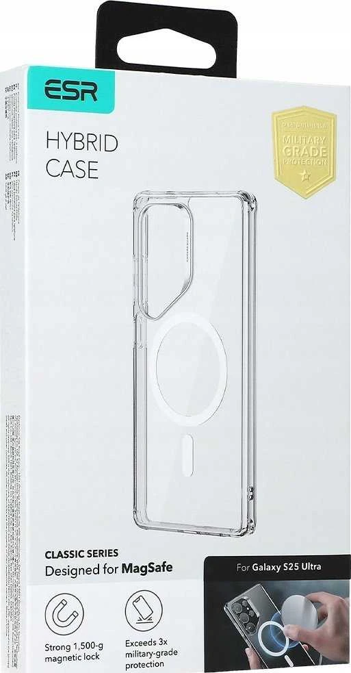 Dėklas ESR Classic Hybrid HaloLock Magsafe do Galaxy S25 Ultra permatomos