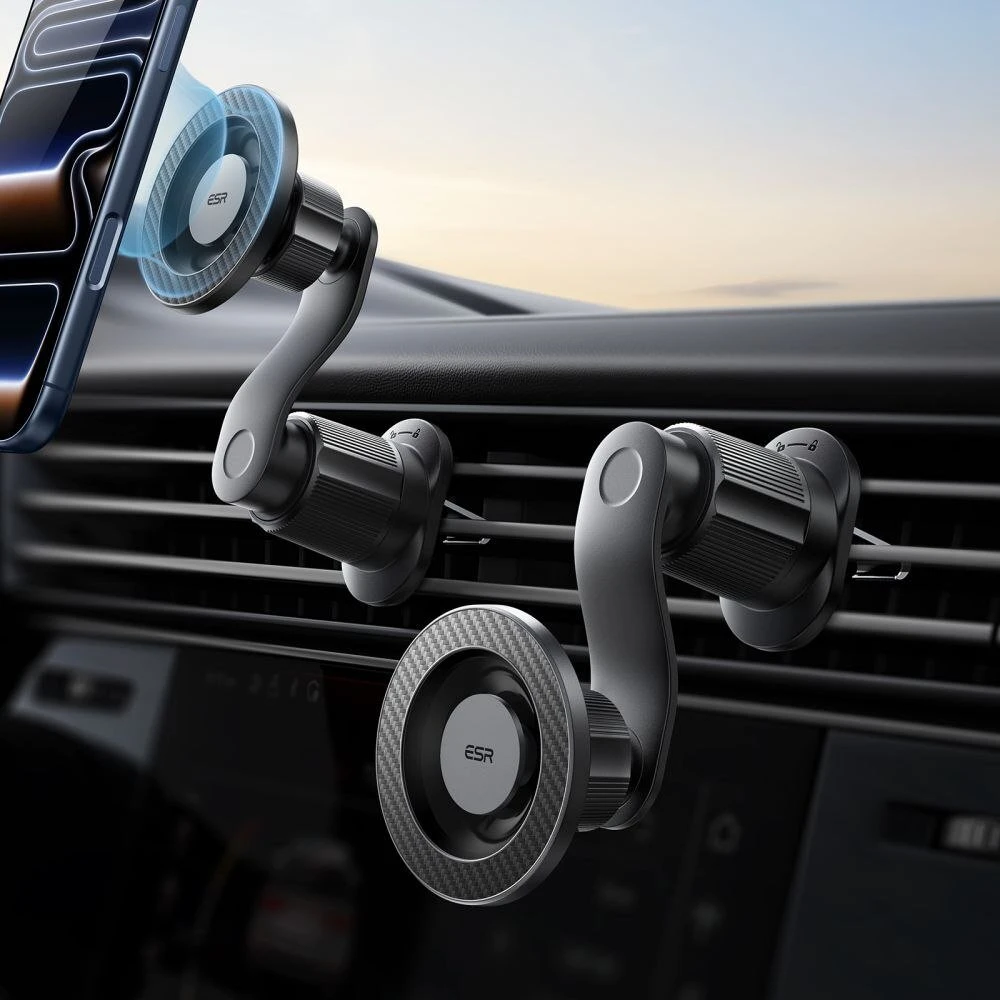 ESR OmniLock Magnetic MagSafe Vent car mountjuodos spalvos