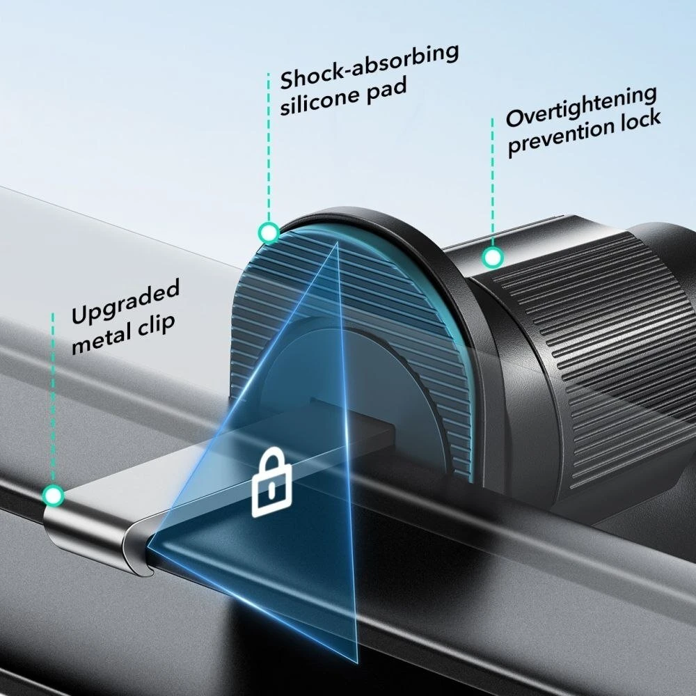 ESR OmniLock Magnetic MagSafe Vent car mountjuodos spalvos