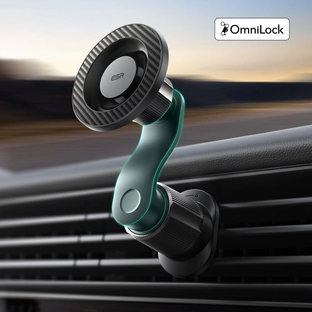 ESR OmniLock Magnetic MagSafe Vent car mountjuodos spalvos