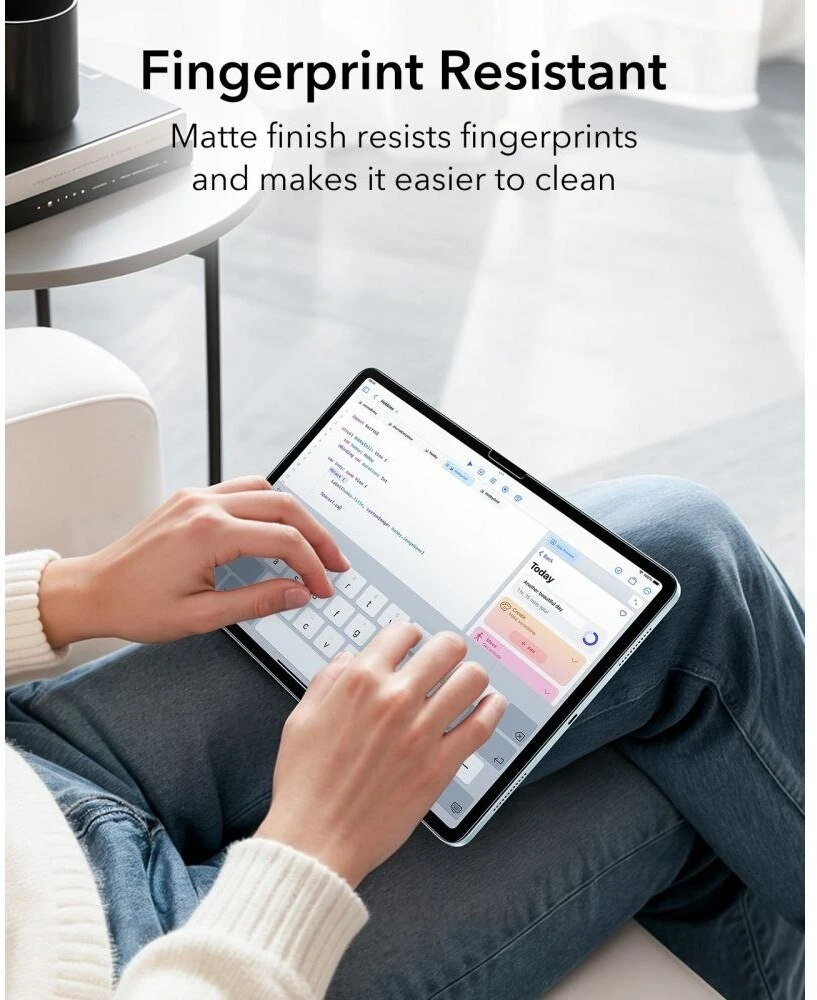 Apsauginė plėvelė ESR Paper Feel Apple iPad Air 10.9” 4 / 5 / 2020-2022 / 11” 6 / 7 / 8 / 2024-2026 skaidri