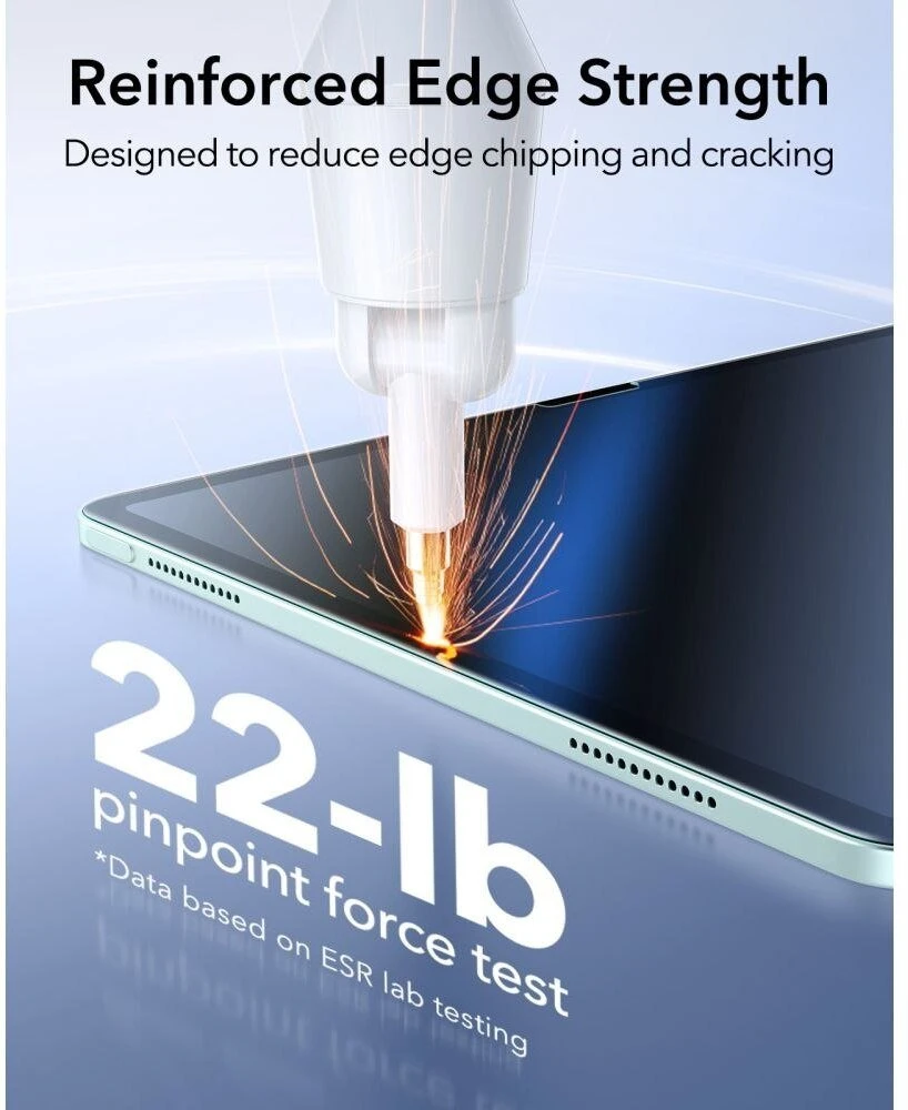 Apsauginė plėvelė ESR Paper Feel Apple iPad Air 10.9” 4 / 5 / 2020-2022 / 11” 6 / 7 / 8 / 2024-2026 skaidri