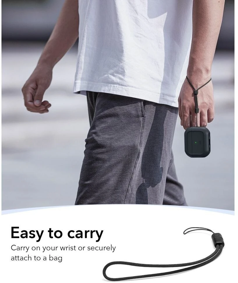 ESR Orbit HaloLock MagSafe dėklas, skirtas AirPods Pro 3 - juodas