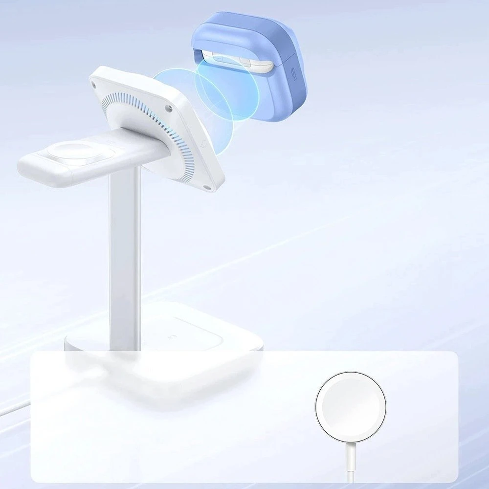 ESR Pulse HaloLock MagSafe dėklas Apple AirPods 4 / 5 - šviesiai mėlynas
