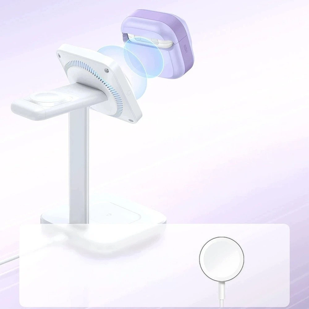 ESR Pulse HaloLock MagSafe dėklas Apple AirPods 4 / 5 - violetinė