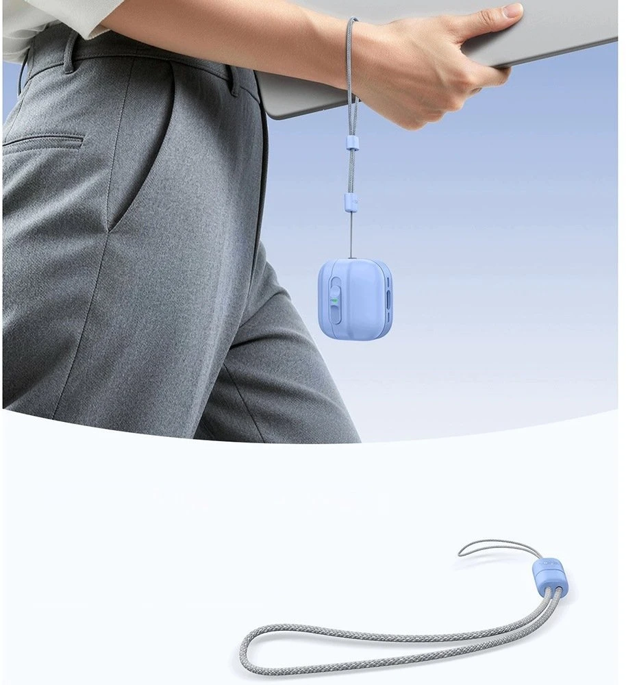 ESR Pulse HaloLock MagSafe dėklas Apple AirPods 4 / 5 - šviesiai mėlynas