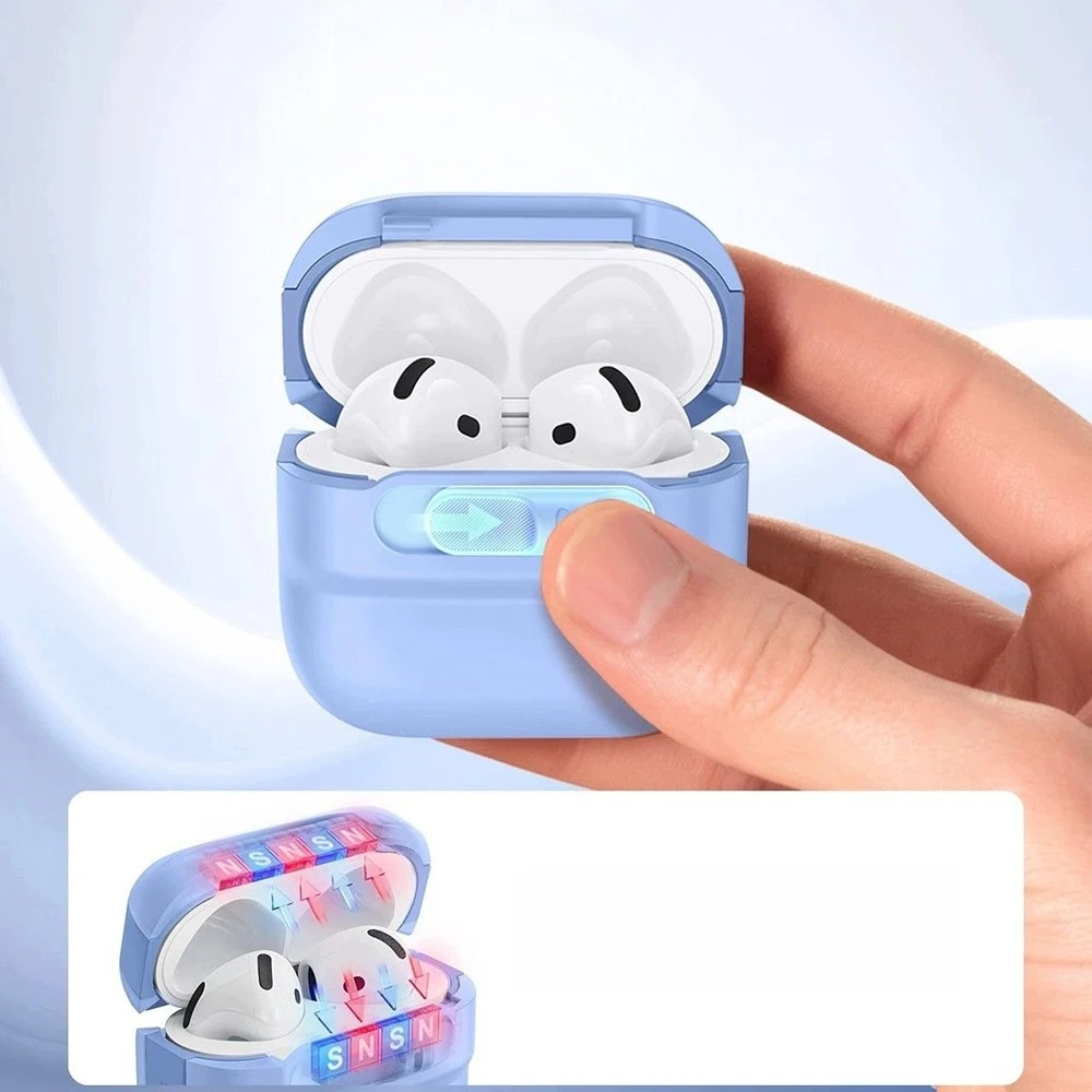 ESR Pulse HaloLock MagSafe dėklas Apple AirPods 4 / 5 - šviesiai mėlynas