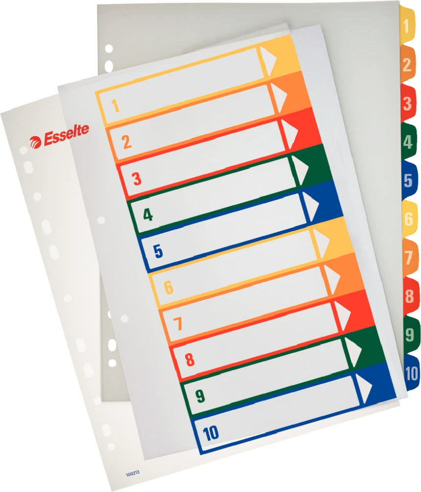 Esselte Project skiriamieji lapai 1-10