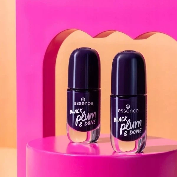 Essence Gel Nail Nagų lakas 84 Juodas Plum & Done, 8 ml