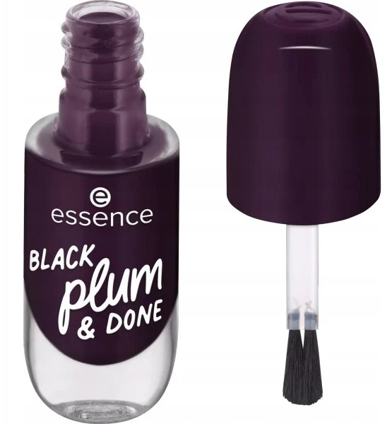 Essence Gel Nail Nagų lakas 84 Juodas Plum & Done, 8 ml