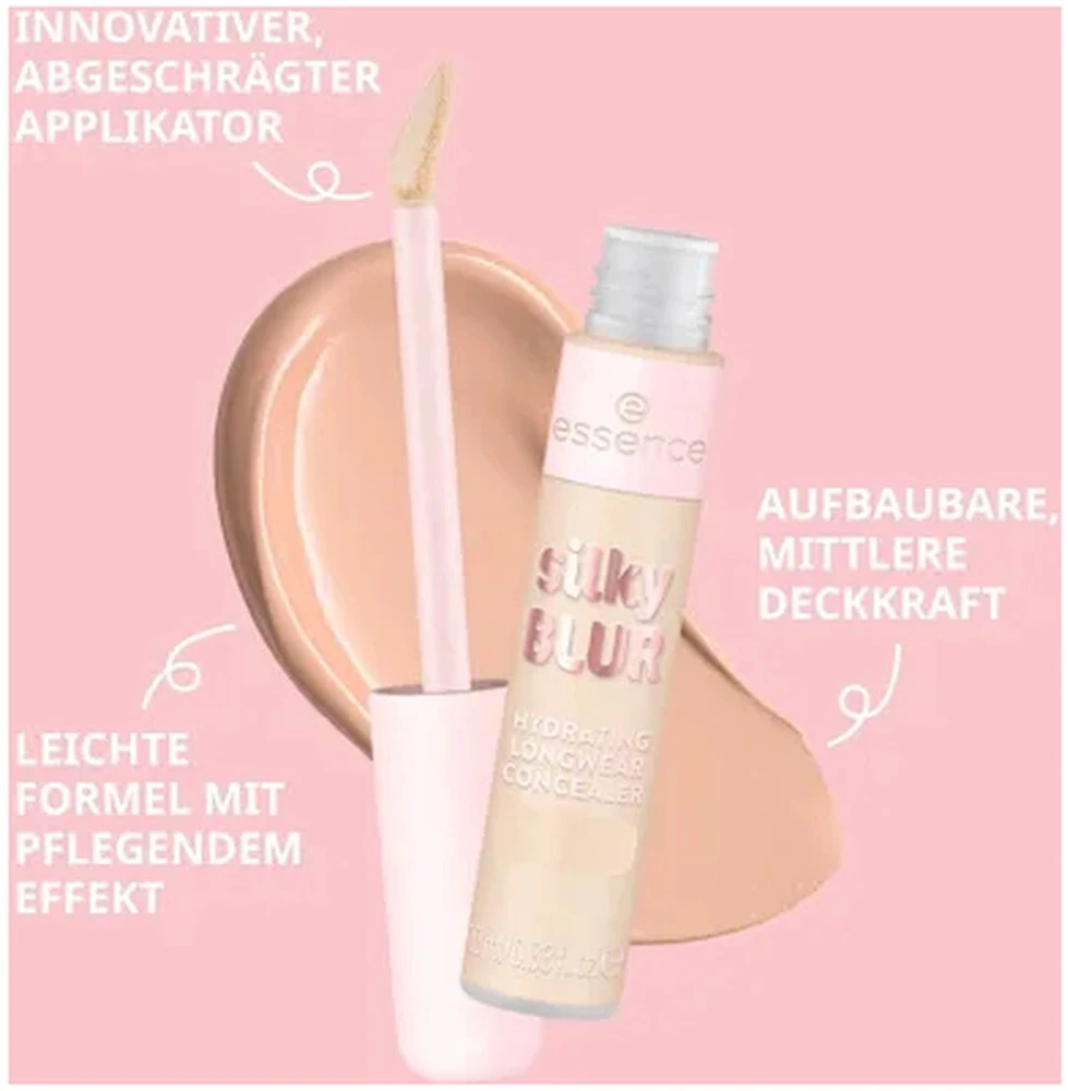Essence Cosmetics Silky Blur Corrector Hidratante Larga Duración 50, 10 ml