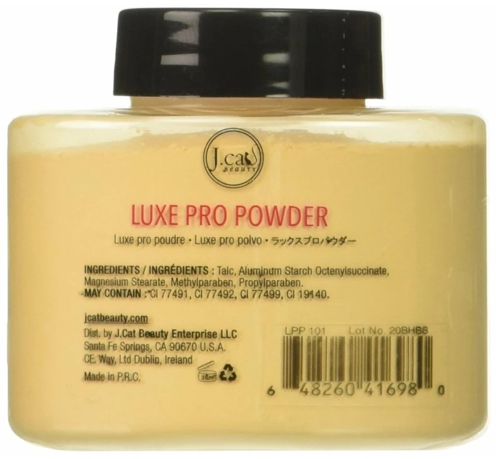 J.cat Beauty Jcat matinį atspalvį suteikianti pudra „Luxe Pro Banana“