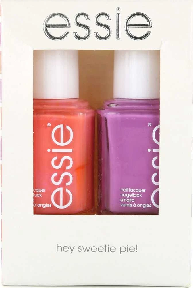 Sveiki, mieloji pyragėli! Essie rinkinys: nagų lakas, veganiškas, blizgus, nagų lakas, 36, grenadino purslai, 13,5 ml + nagų lakas