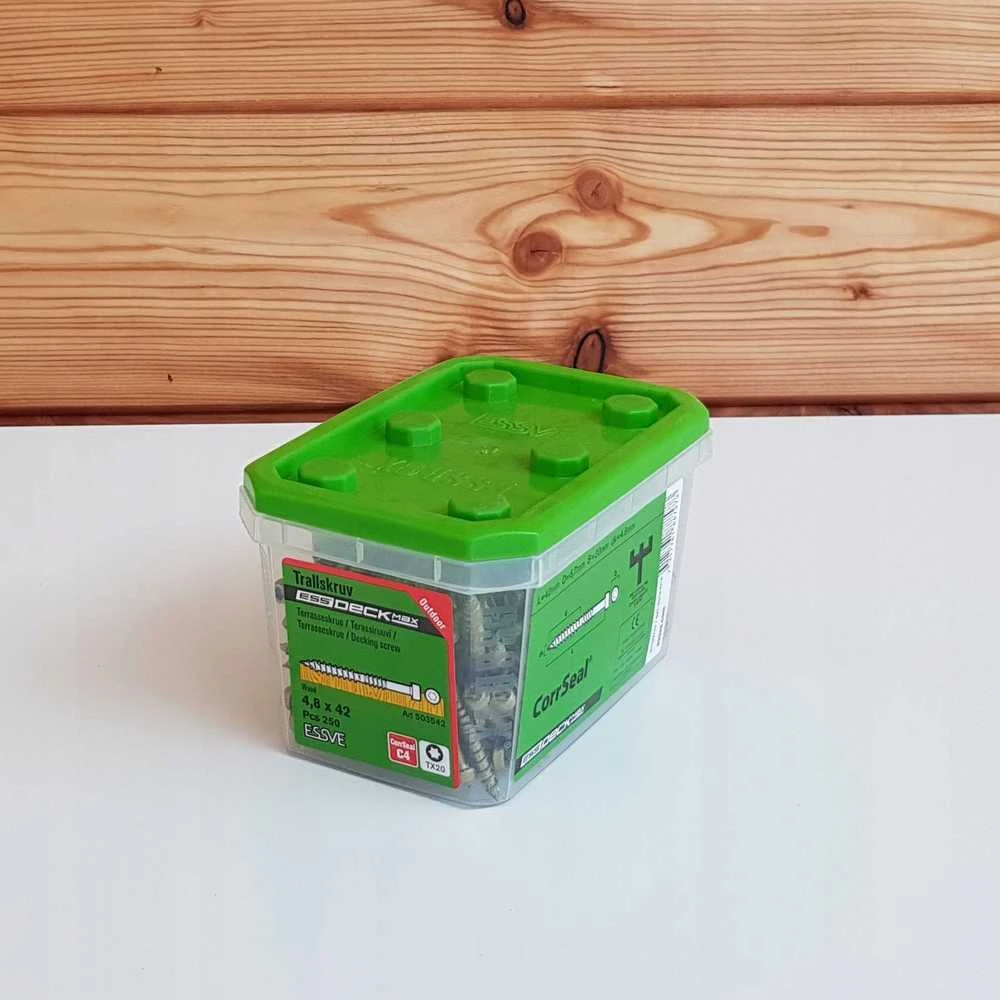 Grąžtas Terasų medsraigčiai Essve, 4.8 x 42 mm, TX20, 250 vnt.