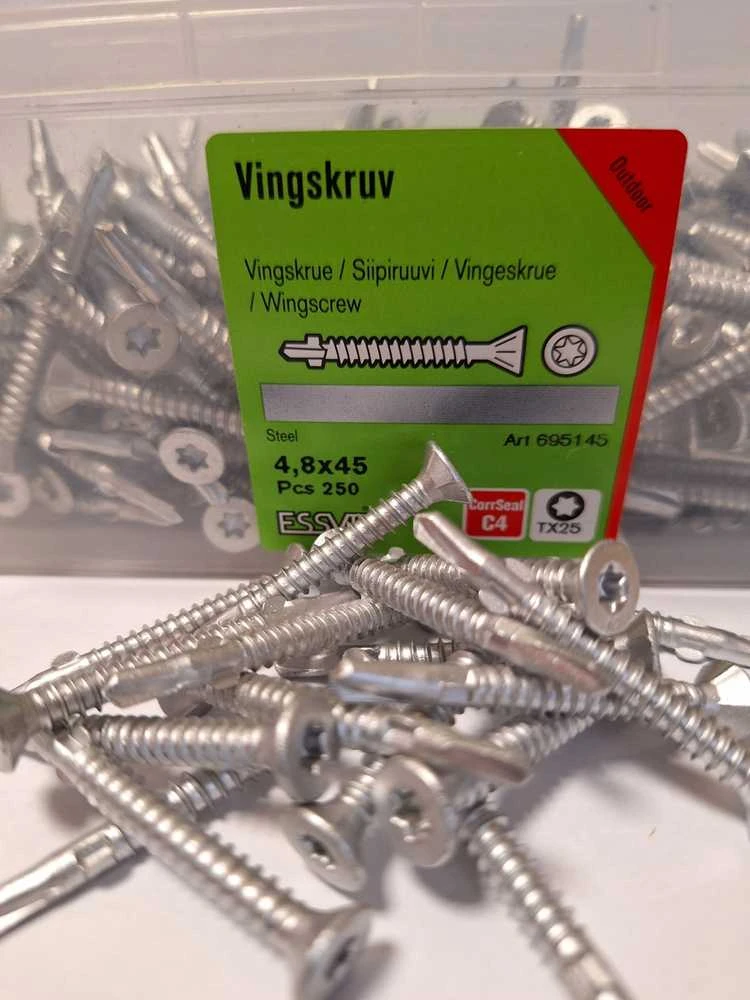 Savisriegiai Essve DIN 7504PH, 4.8 x 45 mm, 250 vnt.