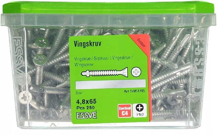 Savisriegiai Essve DIN 7504PH, 4.8 x 65 mm, 250 vnt.