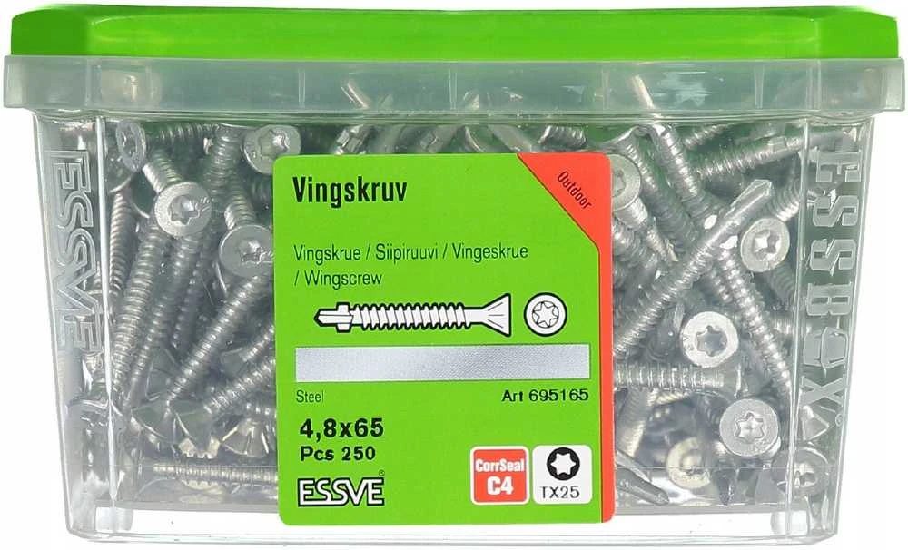 Savisriegiai Essve DIN 7504PH, 4.8 x 65 mm, 250 vnt.