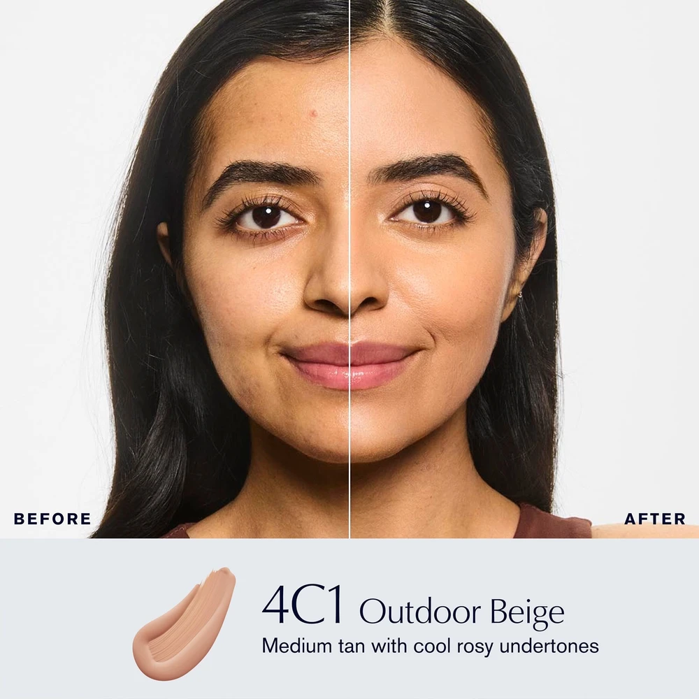 Estée Lauder Double Wear Stay-in-Place Makeup SPF 10 ilgai išliekantis makiažo pagrindas, atspalvis: 4C1 Outdoor rusvai gelsvas, 30 ml