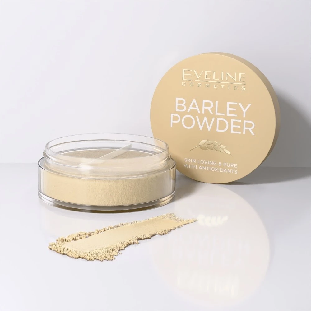 Estee Lauder Eveline Cosmetics Miežių milteliai, birūs milteliai su miežių miltais, 8 g