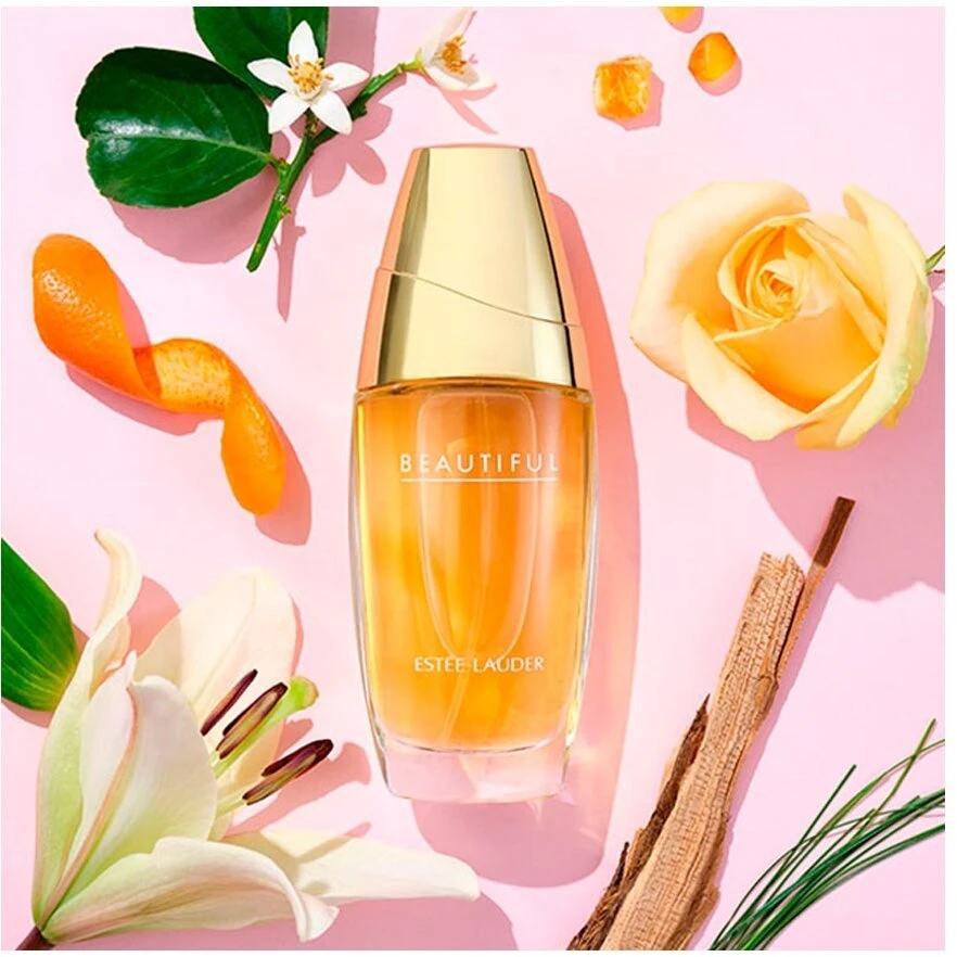 Estee Lauder rinkinys: Beautiful Eau De Parfum moterims, 75 ml + Beautiful Eau De Parfum moterims, 10 ml + Beautiful drėkinantis kasdieninis losjonas kūnui, 75 ml