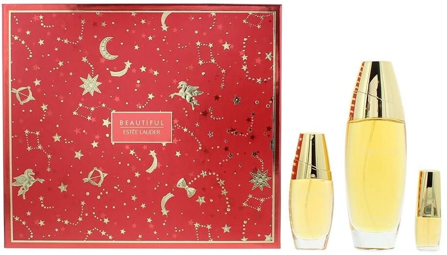 Set Estee Lauder: Beautiful Eau De Parfum For Women, 100 ml + Beautiful Eau De Parfum For Women, 30 ml + Beautiful Eau De Parfum For Women 4.7 ml