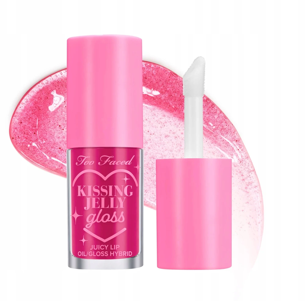 Estee Lauder „Too Faced Kissing“ želė lūpų blizgis „Aviečių“ 4,5 ml