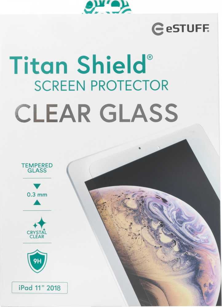 „eStuff TitanShield“ grūdinto stiklo ekrano apsauga, skirta „iPad Pro 11“ – 2020/2018