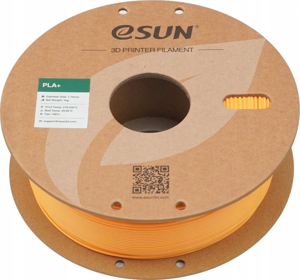 eSUN PLA+ plastikas 1.75 mm 1kg – Abrikosų