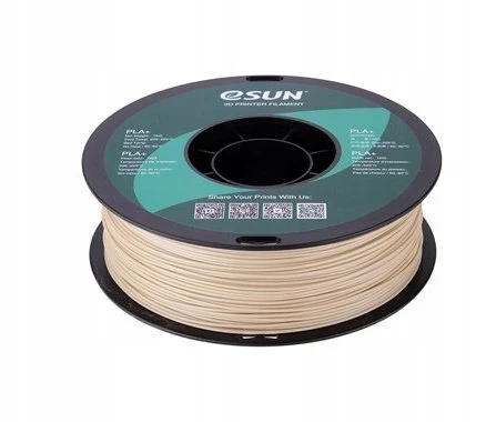 eSUN PLA+ plastikas 1.75 mm 1kg – kaulo baltas