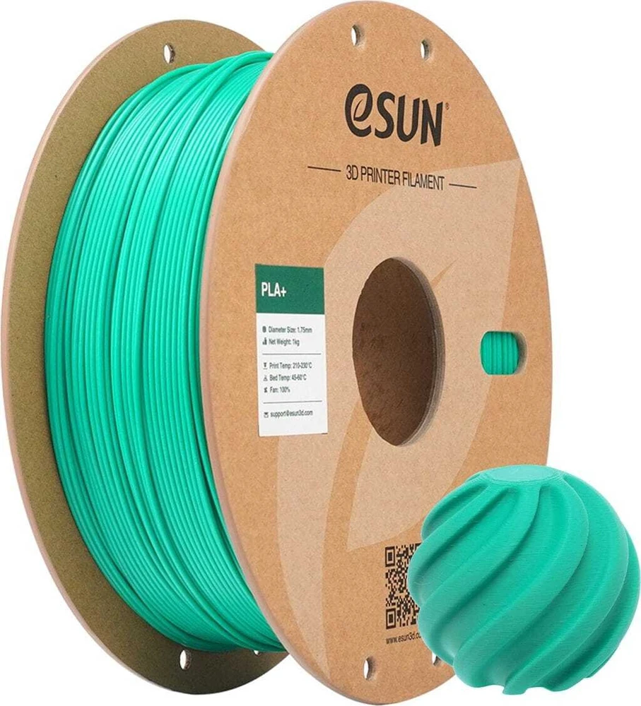 eSUN PLA+ siūlas 1.75 mm, 1kg - Jade Žalias