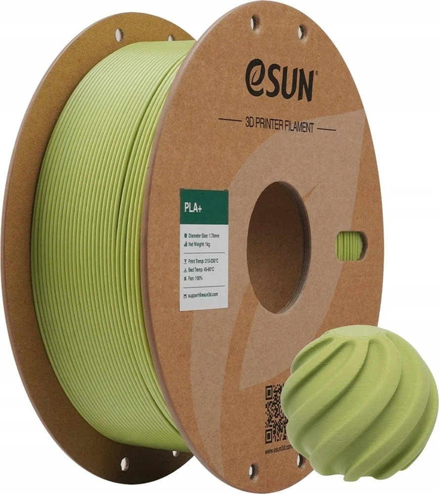 eSUN PLA+ plastikas 1.75 mm 1kg – Matcha žalia