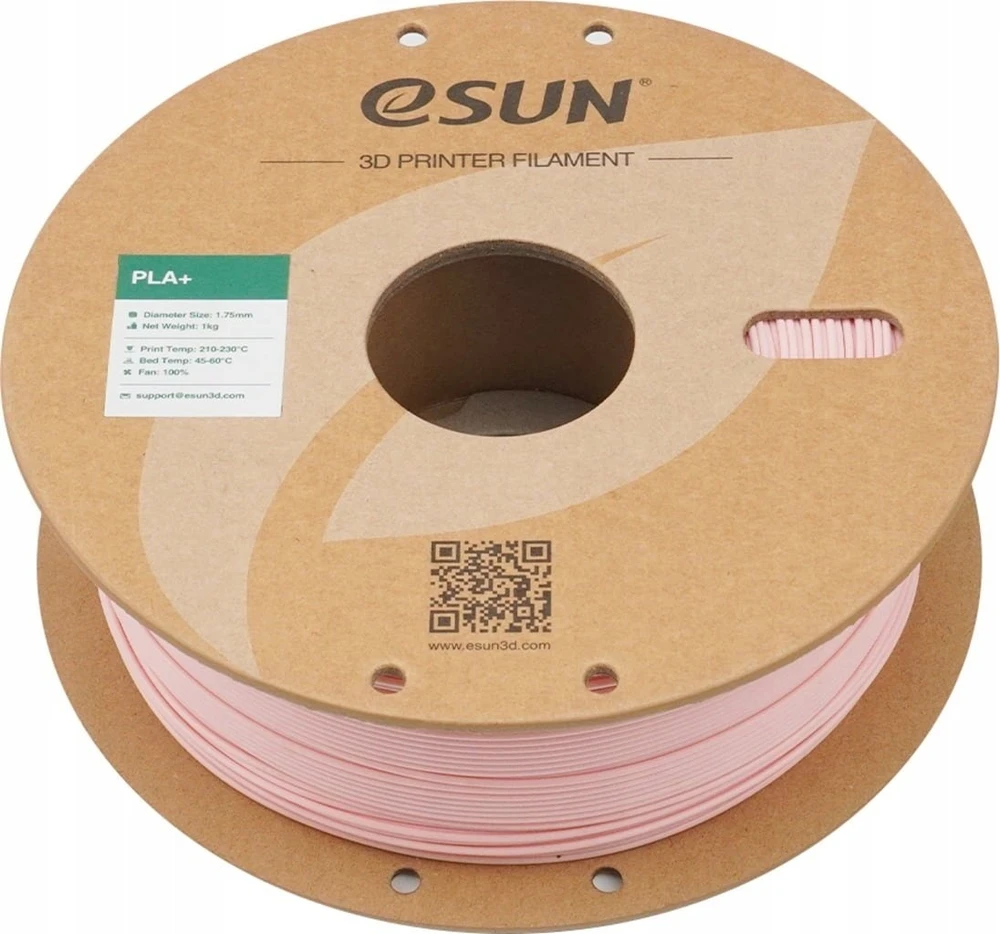 eSUN PLA+ plastikas 1.75 mm 1kg – persikų rožinė