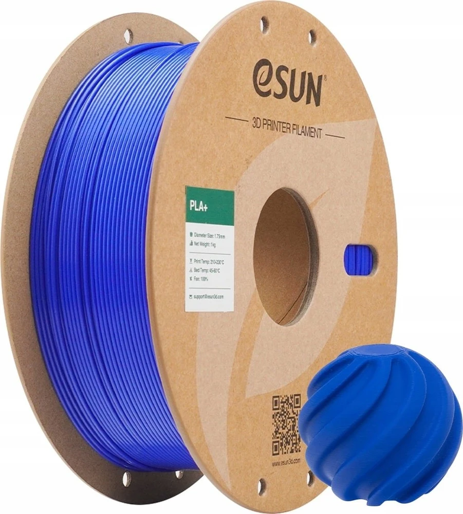 eSUN PLA+ plastikas 1.75mm 1kg - RGB mėlynas