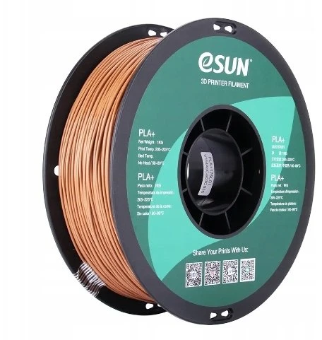 eSUN PLA+ plastikas 1.75 mm 1kg – šviesiai rudas