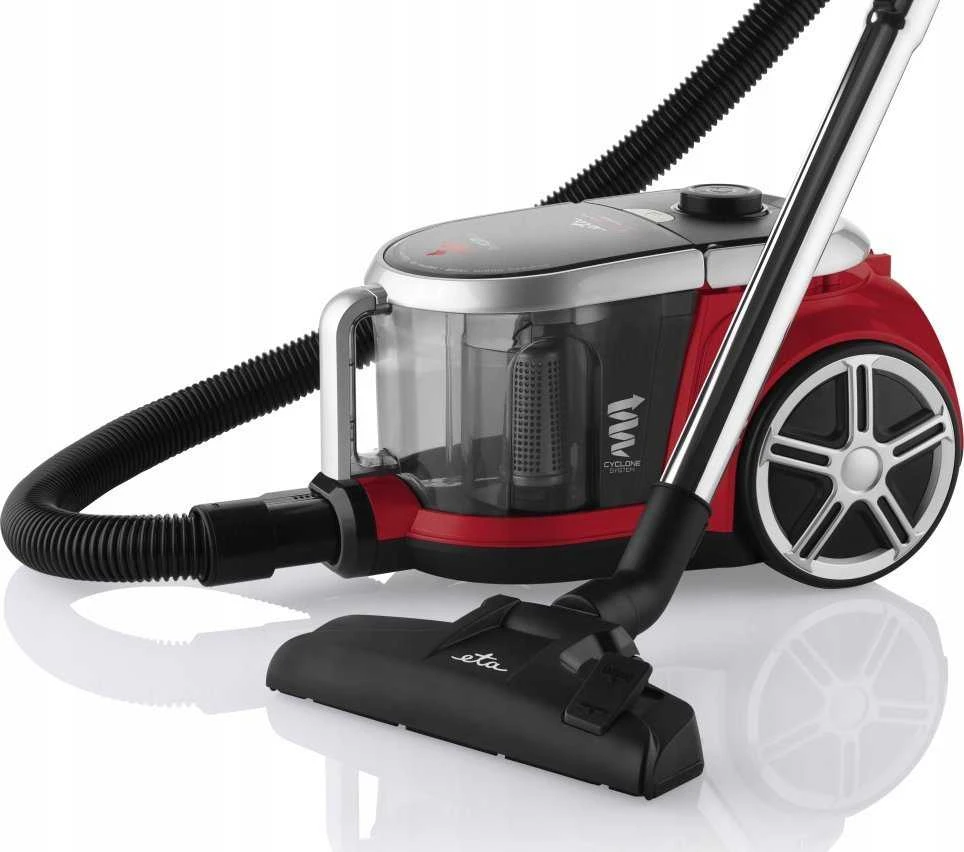 ETA | Dulkių siurblys | ETA351790000 Stormy Turbo | Be maišelio | Galia 800 W | Dulkių talpa 2,2 L | Juodas/Raudona