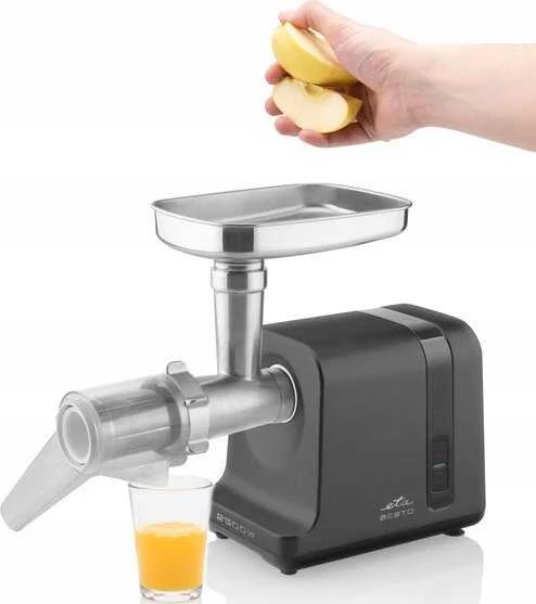 Mėsmalė ETA | Meat grinder | ETA607590000 Besto | Juodas/Stainless Steel | 2500 W | Greičių skaičius 1 | Throughput (kg/min) 2.9 | Sausage stuffing, fine grinding, coarse grinding, medium grinding, grating, fruit press