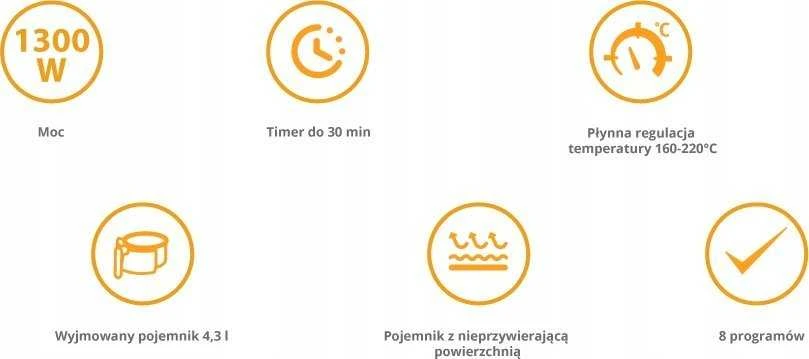 Karšto oro gruzdintuvė ETA016890000 Vista juoda