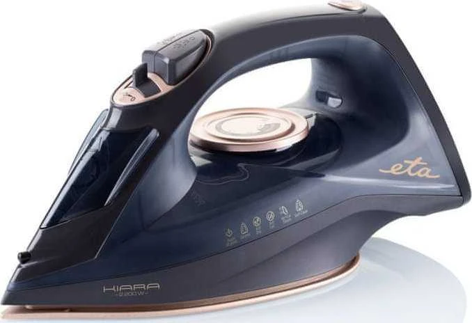 ETA | Lygintuvas | Kiara ETA127690000 | Cordless Garų lygintuvas | 2200 W | Vanduo tank capacity 220 ml | Continuous steam 40 g/min | Steam boost performance 90 g/min | Juodas
