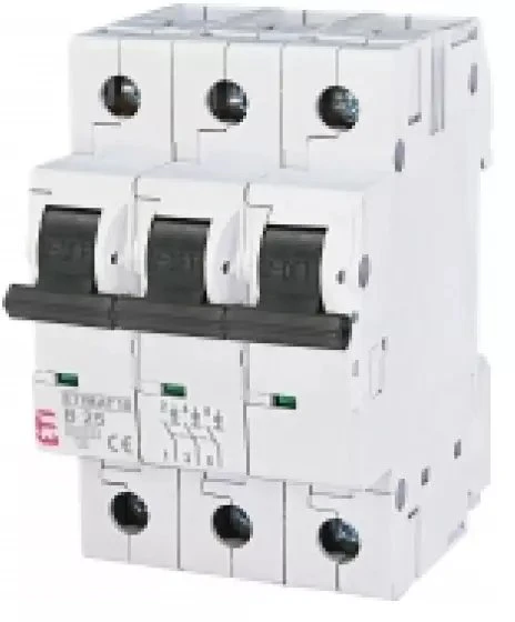 Automatinis jungiklis ETIMAT 10, 3P, C, 25A, 10kA