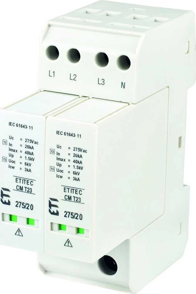 ETI modulinis viršįtampio ribotuvas ETITEC CM T23 275/20 4+0
