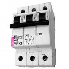 Eti Polam 002135712 Grandinės pertraukiklis 3P C 6A 10kA AC ETIMAT10 002135712