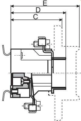 Eti-Polam saugiklio bazė EZN 25/3, skirta 3P bėgiui DII 25A 500V 002322025