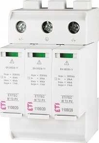 Eti-Polam PV viršįtampio ribotuvas, 2 tipas C ETITEC M T2 PV 1100/20 Y 002440515
