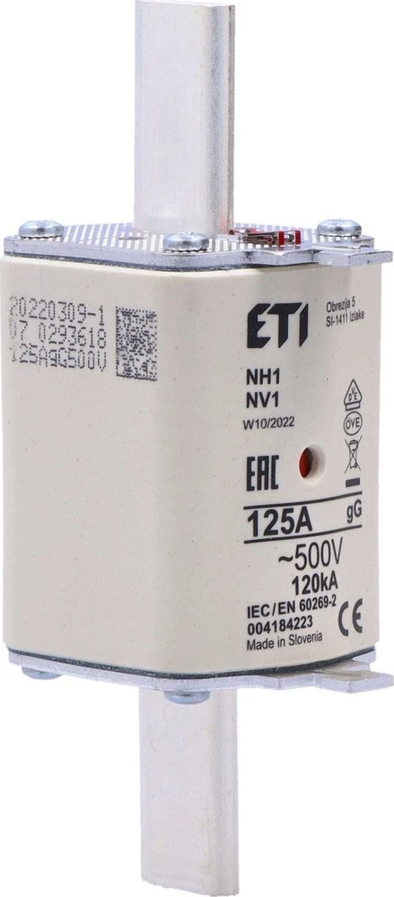 Eti-Polam saugiklio jungtis NH1 gG 125A/500V 004184223