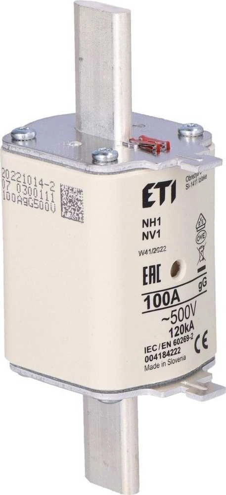 Eti-Polam saugiklio jungtis NH1 gG 100A/500V 004184222