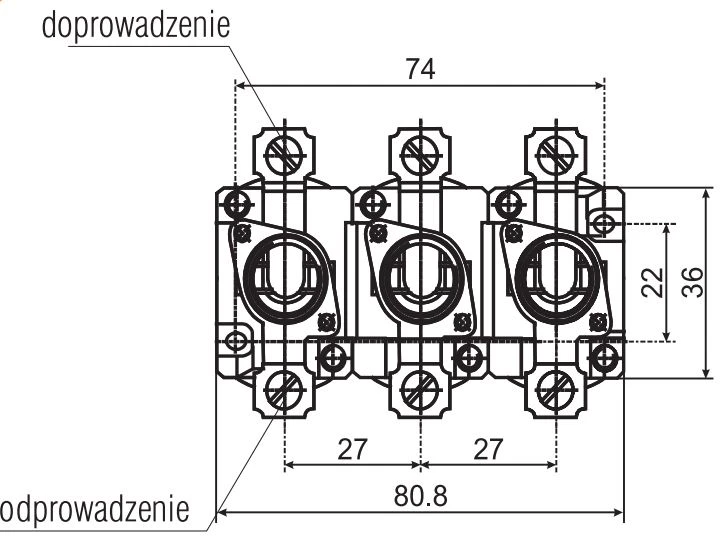 Eti-Polam Saugiklio lizdas D01N / 3-K, porcelianas 3P 16A D0 E14 002221021