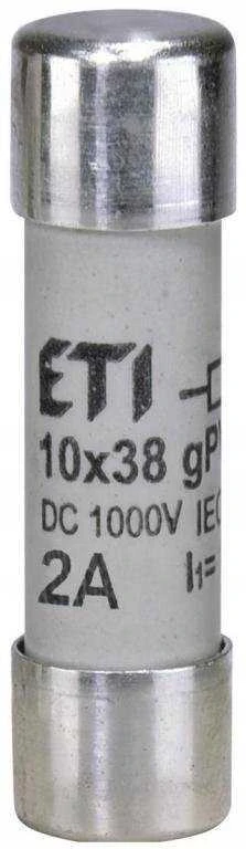 Eti Polam ETI CILINDO Įdėklas.CH10X38 GPV 2A/1000V DC