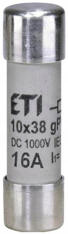 Eti Polam ETI WKŁADKA CYLIND.CH10X38 GPV 16A/1000V DC