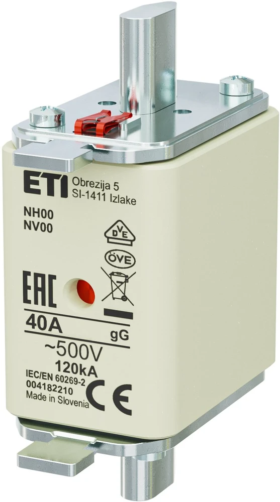 Eti Polam ETI NH00 GG 40A/500V KONTAKTAI COMBI